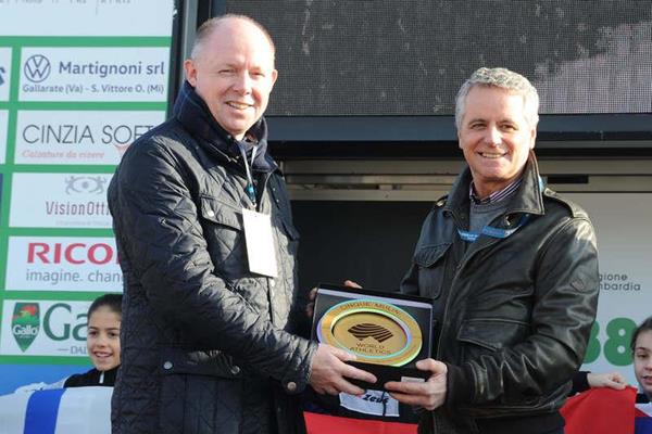 WA Heritage Director Chris Turner and 1984 Olympic and 1983 World 10,000m champion Alberto Cova (WA Heritage)