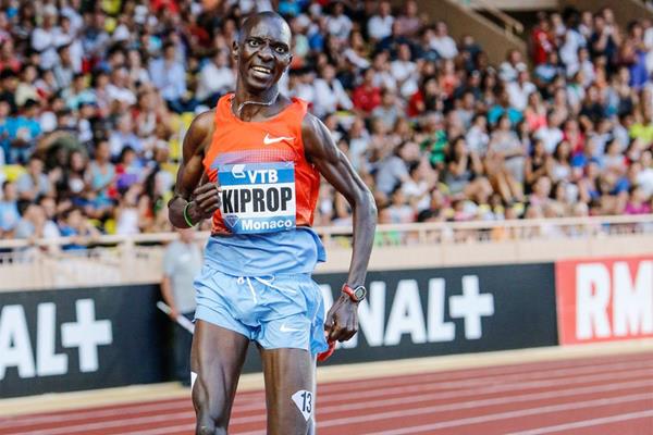 Asbel Kiprop goes to fourth on the 1500m world all-time list at the 2013 Monaco Diamond League (Philippe Fitte)