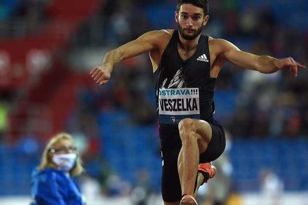 Slovak triple jumper Tomas Veszelka (AFP/Getty Images)