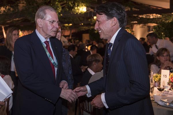Honorary IOC President Jacques Rogge and IAAF President Sebastian Coe (Getty Images)