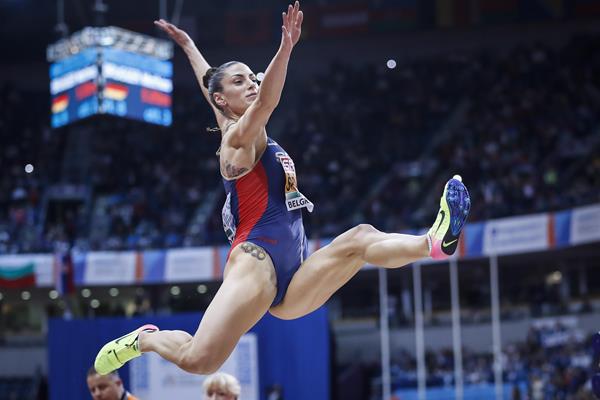 Ivana Spanovic sails to the European indoor long jump title in Belgrade (Getty Images)