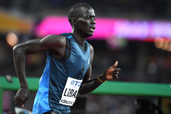 Athlete Refugee Team member Dominic Lokinyomo at the IAAF World Championships London 2017 (AFP / Getty Images)