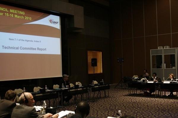 The first day of the IAAF Council meeting at the Grand Hyatt in Doha (IAAF)