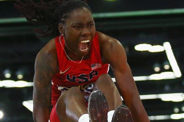 Brittney Reese at the IAAF World Indoor Championships Portland 2016 (Getty Images)
