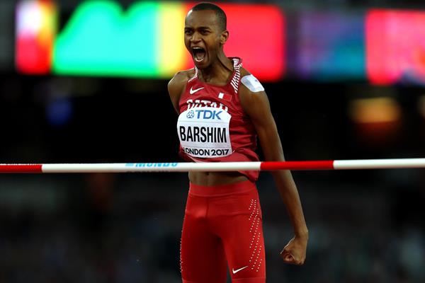 Mutaz Essa Barshim in the high jump at the IAAF World Championships London 2017 (Getty Images)