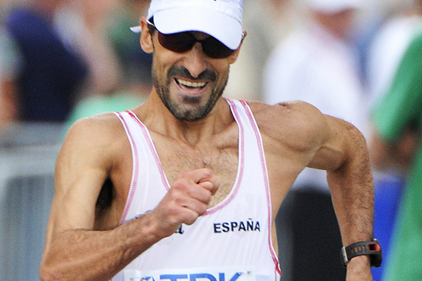 Spain's Jesus Angel Garcia in the 50km race walk at the IAAF World Championships (AFP / Getty Images)
