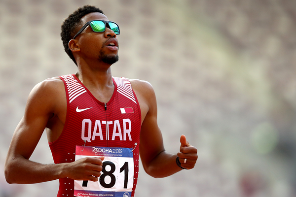 Abderrahman Samba after his Asian Championships victory in Doha (Getty Images)