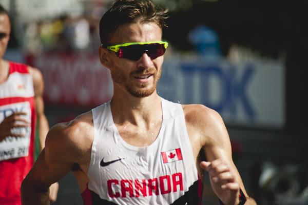 Inaki Gomez in the 20km race walk (Jon Mulkeen)