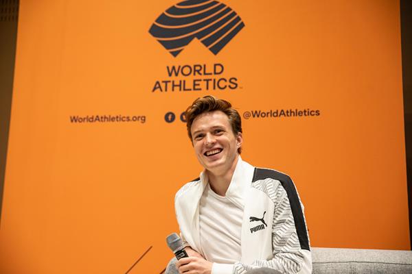 Karsten Warholm in Monaco ahead of the World Athletics Awards 2019 (Philippe Fitte)