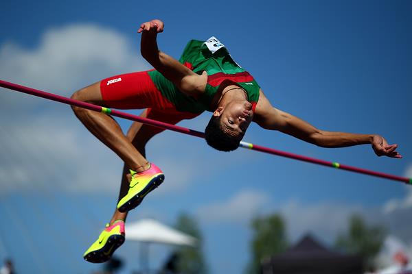 Roberto Vilches in the high jump at the IAAF World U20 Championships Tampere 2018 (Getty Images)