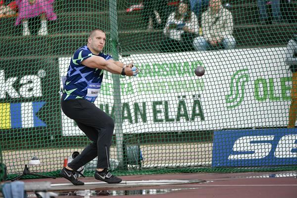 Hammer winner Wojciech Nowicki at the Continental Tour Gold meeting in Turku (Deca Text & Bild)