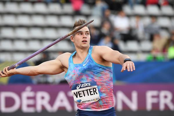 Johannes Vetter, winner of the javelin at the IAAF Diamond League meeting in Paris (Gladys Chai von der Laage)