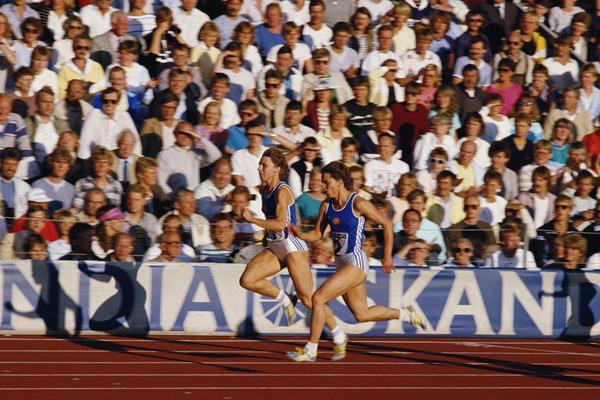 Marita Koch in action at the 1985 IAAF World Cup (Getty Images)