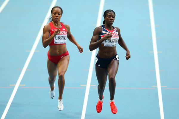 Christine Ohuruogu in the women's 400m at the IAAF World Championships Moscow 2013 (Getty Images)