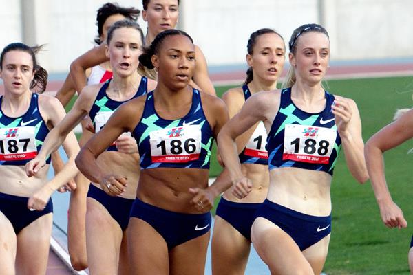 Jemma Reekie (188) in action in the 800m in Trieste (Bob Ramsak)