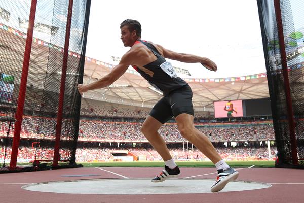 Rico Freimuth in the decathlon discus at the IAAF World Championships, Beijing 2015 (Getty Images)