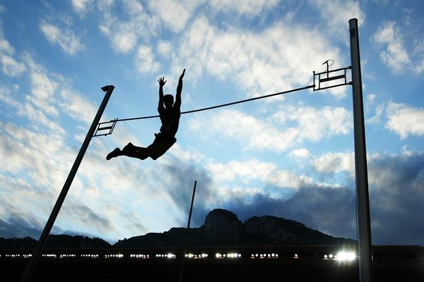 Pole vault action at the Herculis meeting in Monaco (Getty Images)