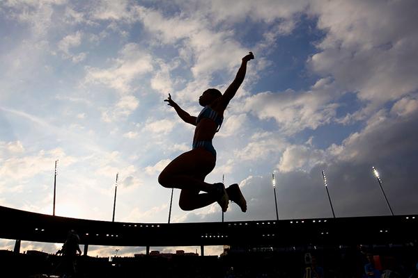 Long jump action from the IAAF Diamond League meeting in Zurich (Getty Images)