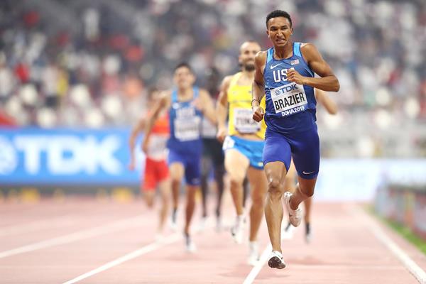 Donavan Brazier wins the 800m at the IAAF World Athletics Championships Doha 2019 (Getty Images)