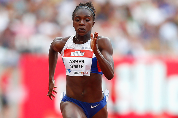 Dina Asher-Smith in action at the IAAF Diamond League meeting in London (Getty Images)