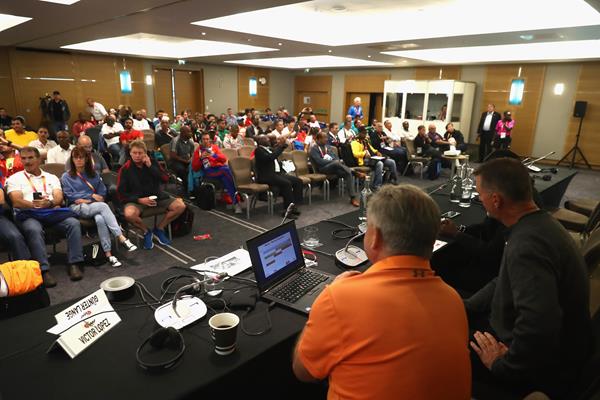 Participants at the IAAF World Coaches Conference in London (Getty Images)