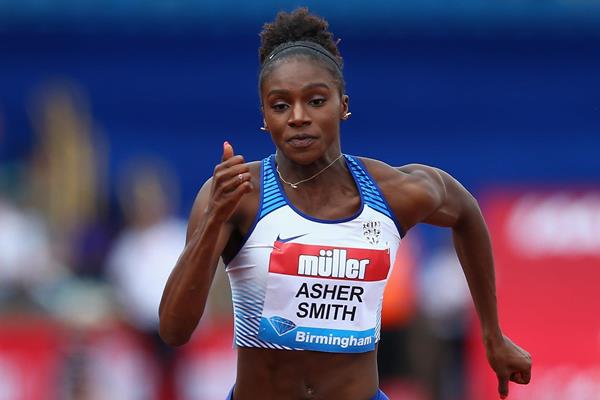 Dina Asher-Smith in action at the IAAF Diamond League meeting in Birmingham (Getty Images)