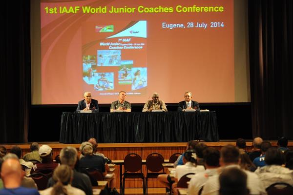 The opening of the 1st IAAF World Junior Coaches Conference in Eugene (Getty Images)