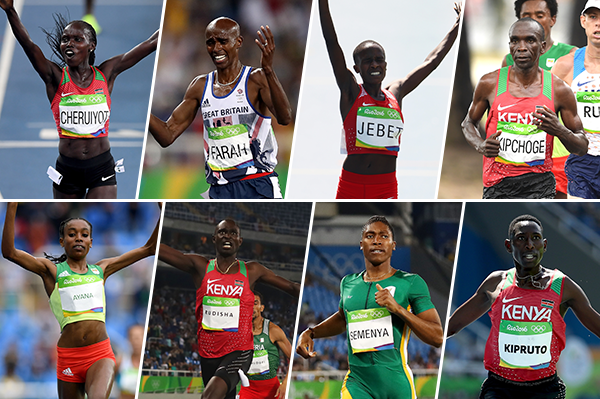 2016 World Athlete of the Year longlist nominees - middle and long distances (Getty Images)