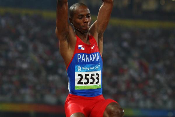 Irving Saladino, winner of the long jump at the 2008 Olympic Games in Beijing (Getty Images)
