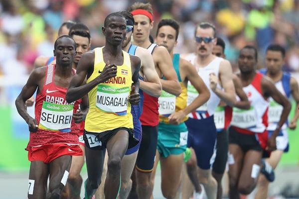 Ronald Musagala in the 1500m at the Rio 2016 Olympic Games (AFP / Getty Images)