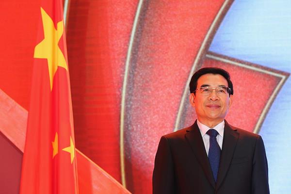 Mayor of Beijing Wang Anshun at the Opening Ceremony and Dinner for the 50th IAAF Congress at the Great Hall of the People in Beijing (Getty Images)