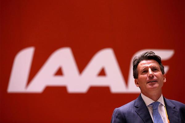 Sebastian Coe at the 50th IAAF Congress (Getty Images)