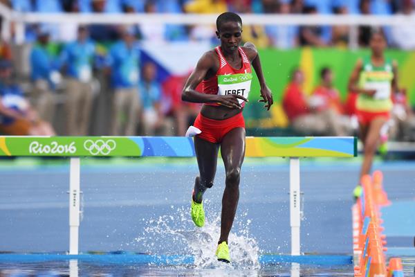 Ruth Jebet at the Rio 2016 Olympic Games (Getty Images)
