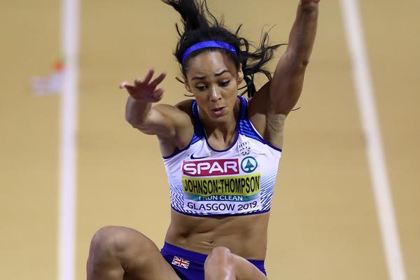 Katarina Johnson-Thompson at the European Indoor Championships in Glasgow (Getty Images)