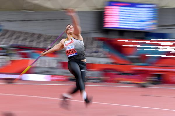 Johannes Vetter in javelin qualifying at the IAAF World Athletics Championships Doha 2019 (AFP/Getty Images)