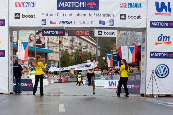 Adugna Takele wins the Usti nad Labem Half Marathon (Organisers)