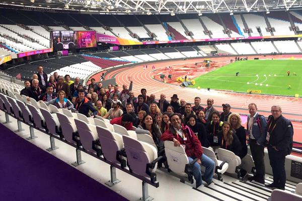 Participants in the IAAF Observer Programme at the London Stadium (IAAF)