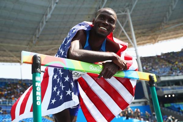 400m hurdles winner Kerron Clement at the Rio 2016 Olympic Games (Getty Images)
