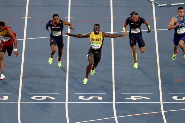 Omar McLeod wins the 110m hurdles at the Rio 2016 Olympic Games (Getty Images)