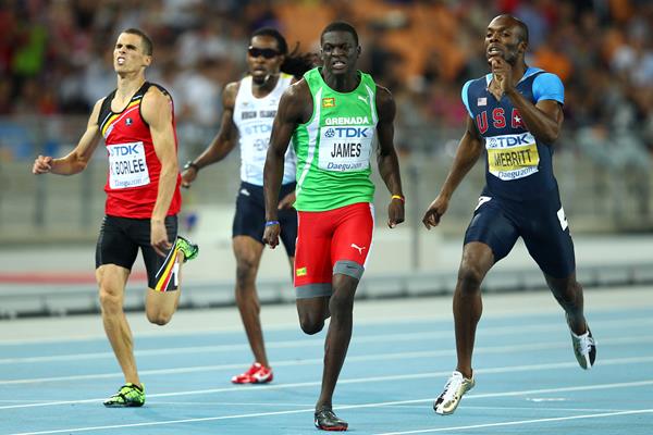 Kirani James taking the world 400m title in 2011 (Getty Images)