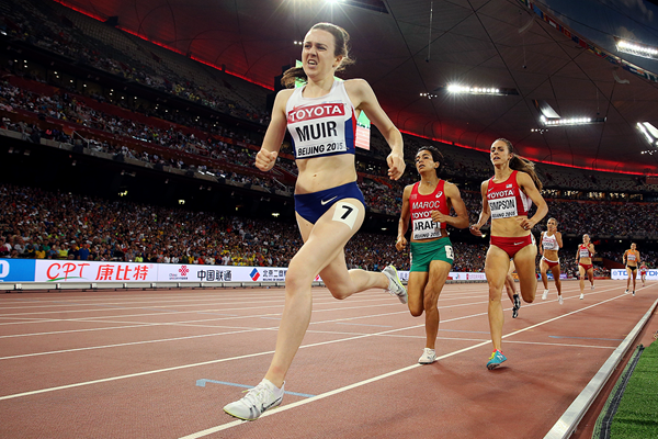Laura Muir in the 1500m at the IAAF World Championships Beijing 2015 (Getty Images)
