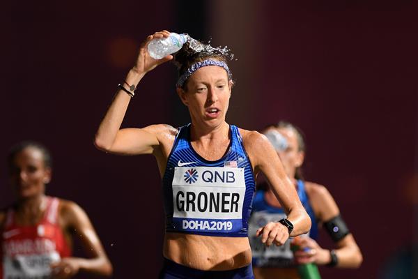 US marathoner Roberta Groner at the World Championships in Doha (Getty Images)
