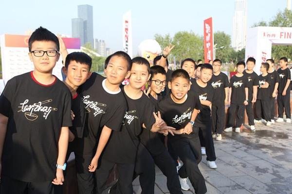 School children in Lanzhou (IAAF)