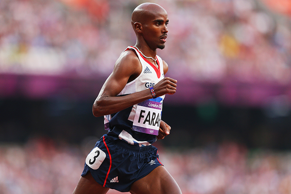 Mo Farah in the 5000m at the London 2012 Olympic Games (Getty Images)