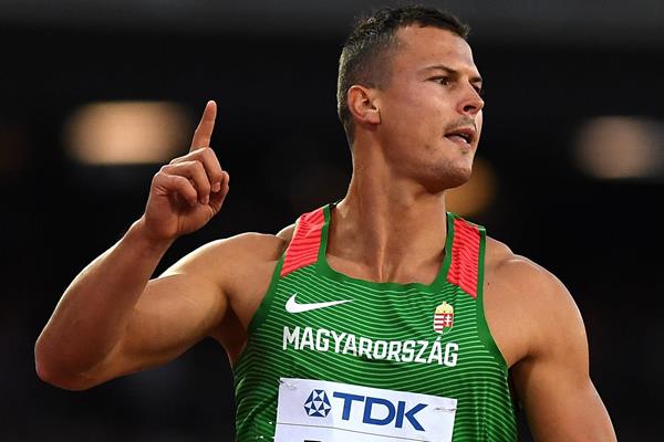 Balazs Baji in the 110m hurdles at the IAAF World Championships London 2017 (Getty Images)