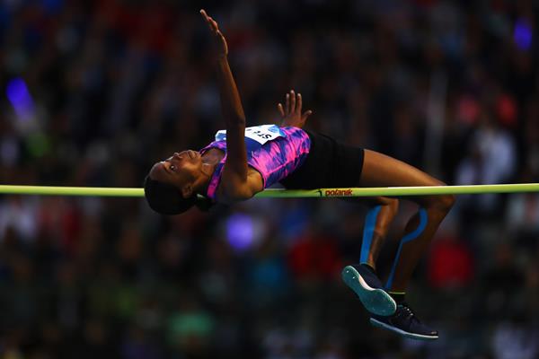 Levern Spencer in the high jump (Getty Images)