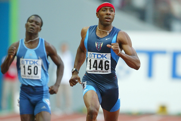 Tyree Washington in the 400m at the 2003 IAAF World Championships (Getty Images)