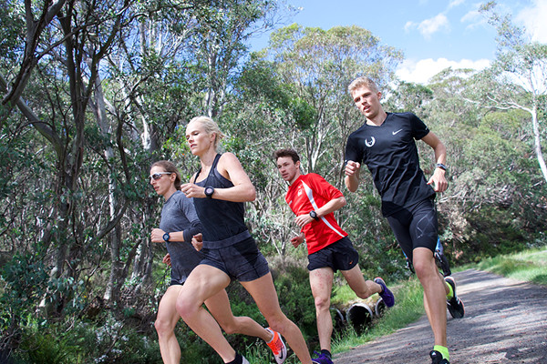 Angelika Cichocka (left) training in Falls Creek, Australia (Ewa Facioni)