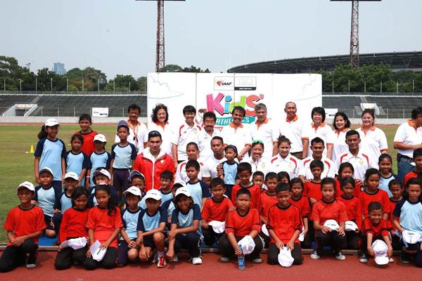 IAAF / Nestlé Kids’ Athletics event on 11 October in Stadium Madya, Senayan. (RDC Jakarta)