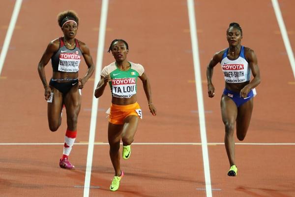 Marie-Josee Ta Lou in the 200m semi-finals at the IAAF World Championships London 2017 (Getty Images)